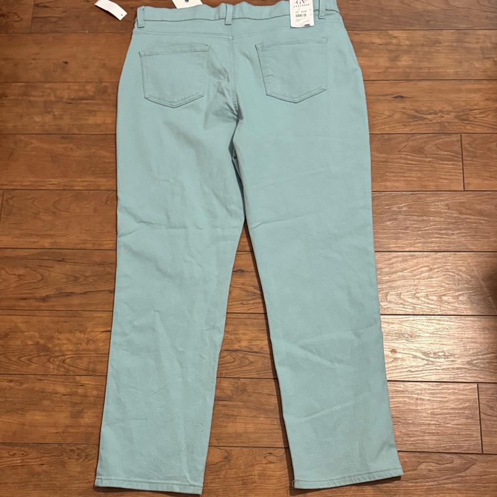 Gloria Vanderbilt Aqua Straight Leg Jeans Stretch Amanda Style Slimming Jean - Picture 4 of 6
